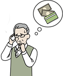 ����j�����A�d�b�Ŏx�����𑣂���č����Ă���l�q�̃C���[�W�C���X�g