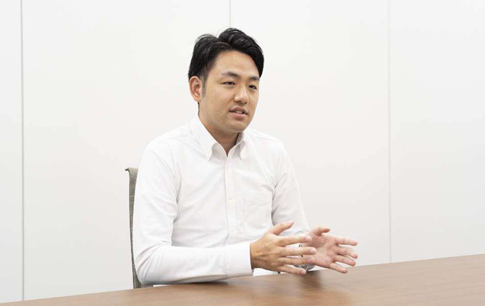 インタビュー中